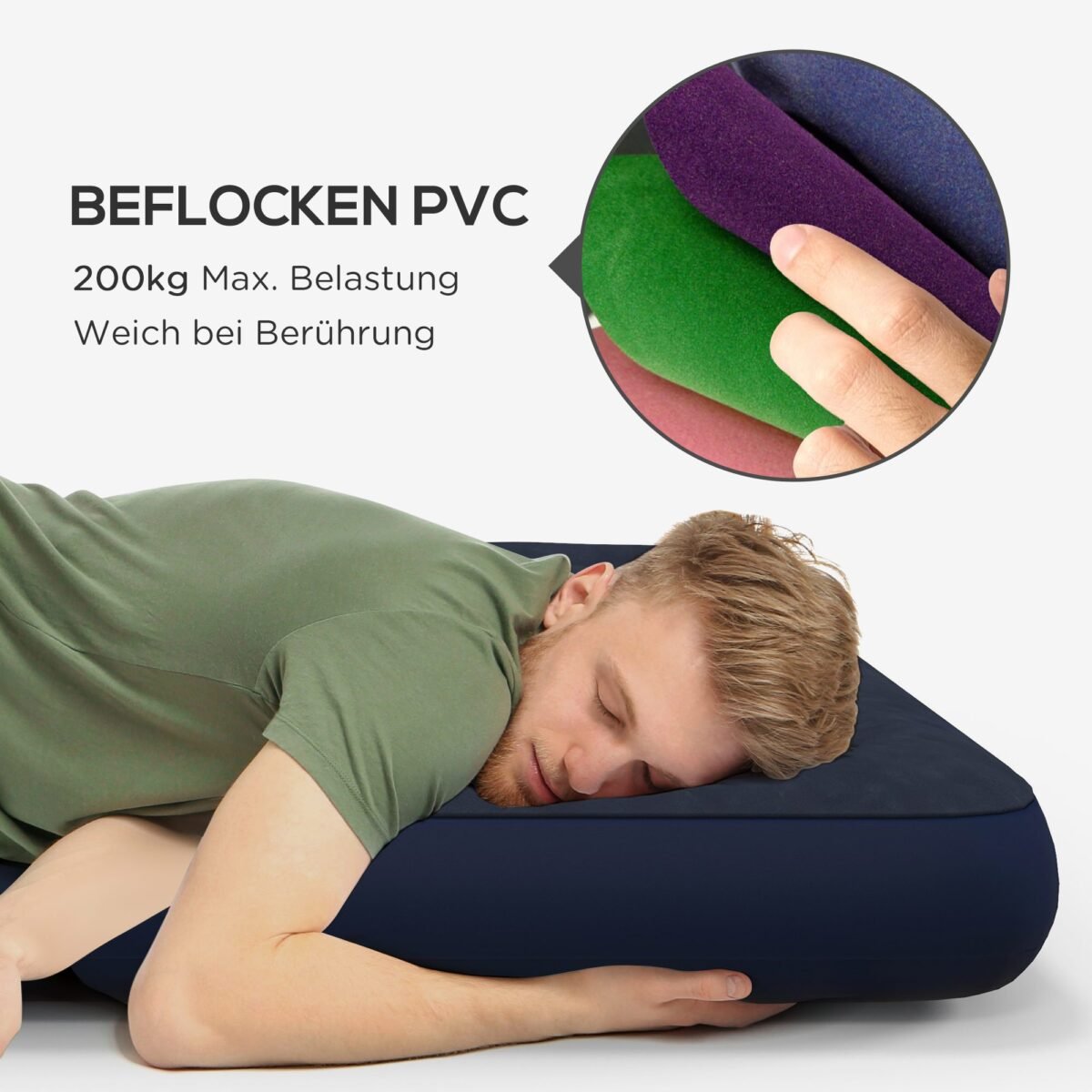 Dvivietis oro čiužinys 22 cm storio