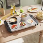 Elektrinis bufeto šildytuvas su šildymo plokštės galimybe ir 4 indais