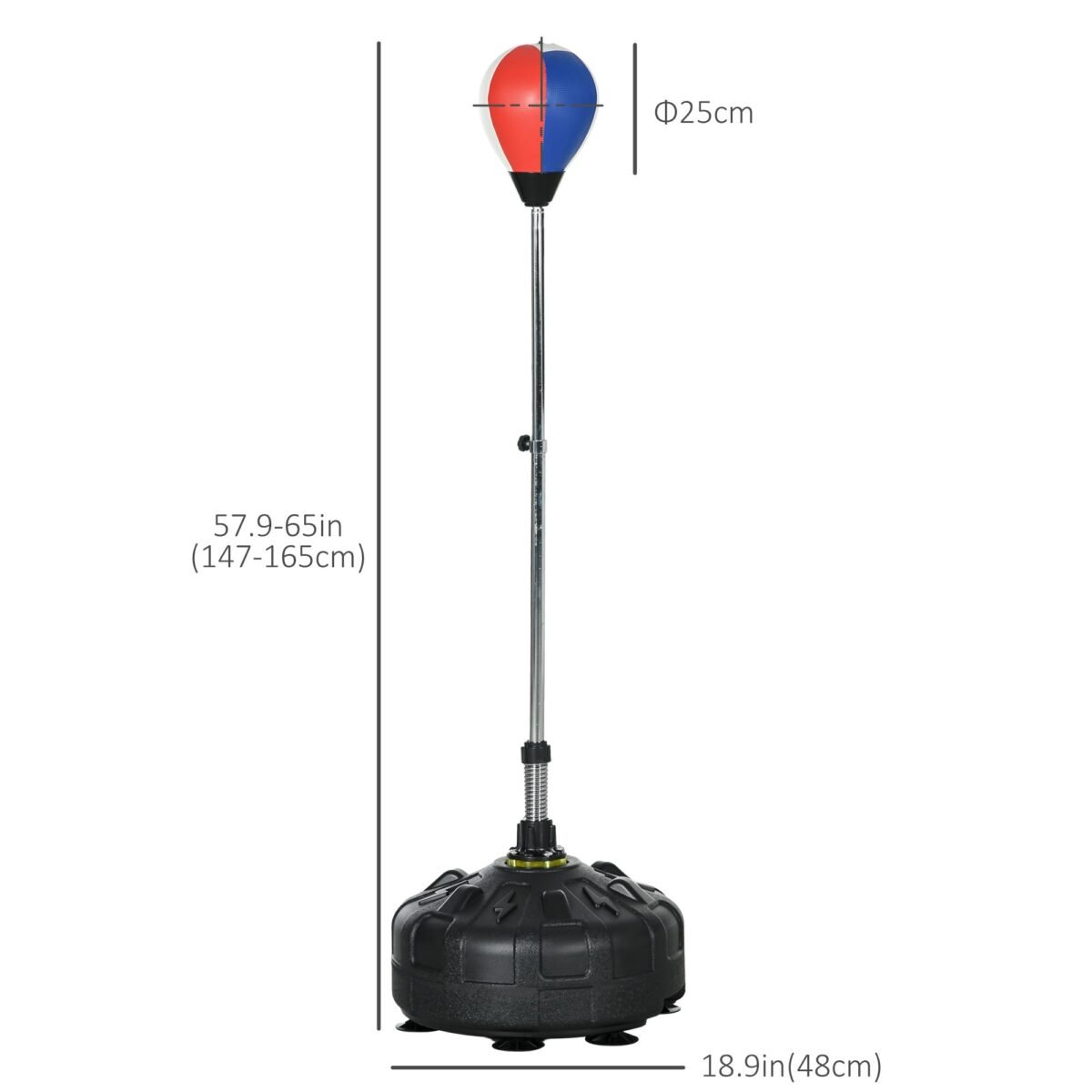 Reakcijos bokso kriaušė su reguliuojamu aukščiu ir stabiliu pripildomu pagrindu