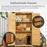 Atsparus orams sodo sandėliukas su žaliuzinėmis durimis ir 3 lentynomis