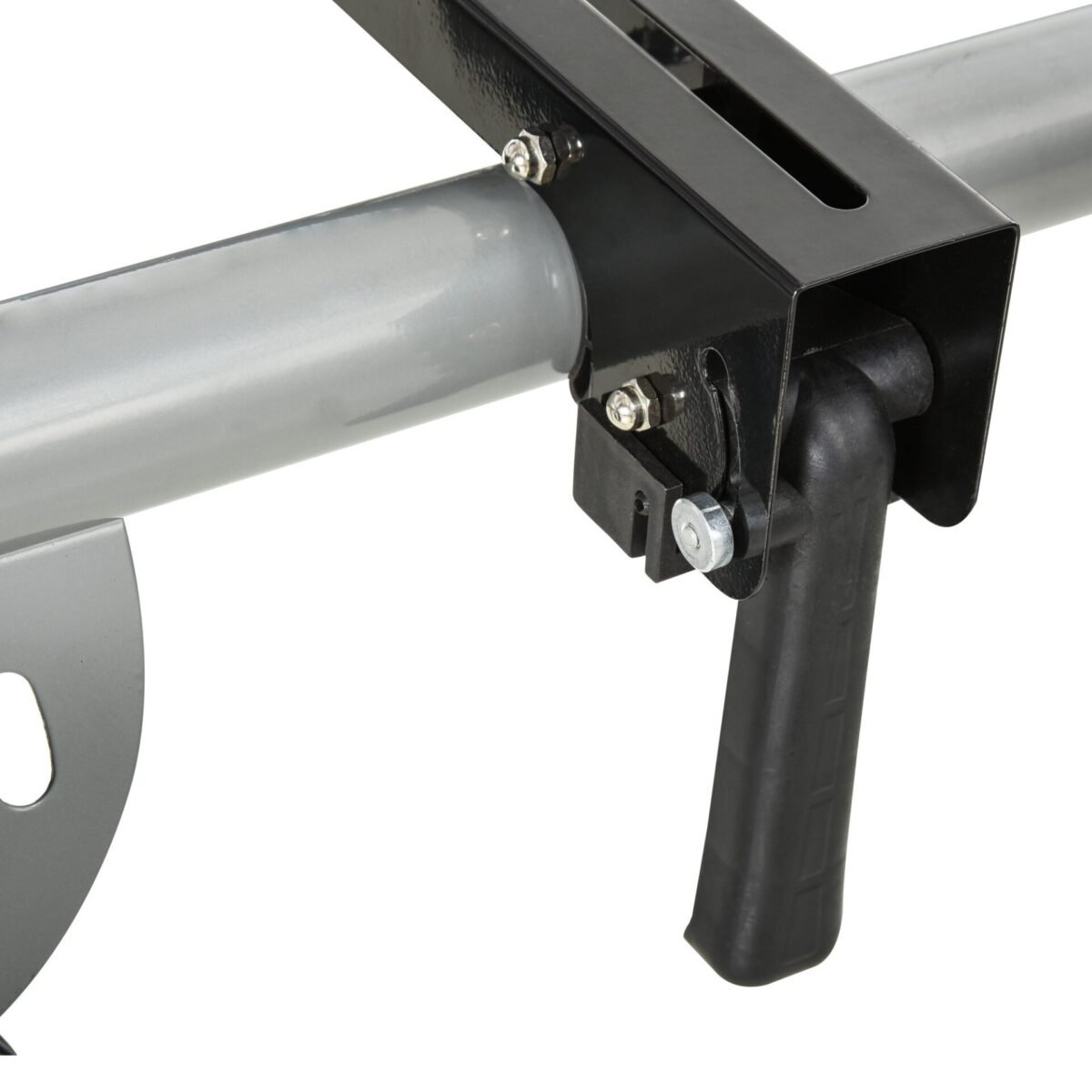 Sulankstomas pjovimo staklių stovas su ratukais ir reguliuojamomis atramomis