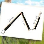 Dviračio pavadėlis šunims su atstumo laikikliu ir elastine virve