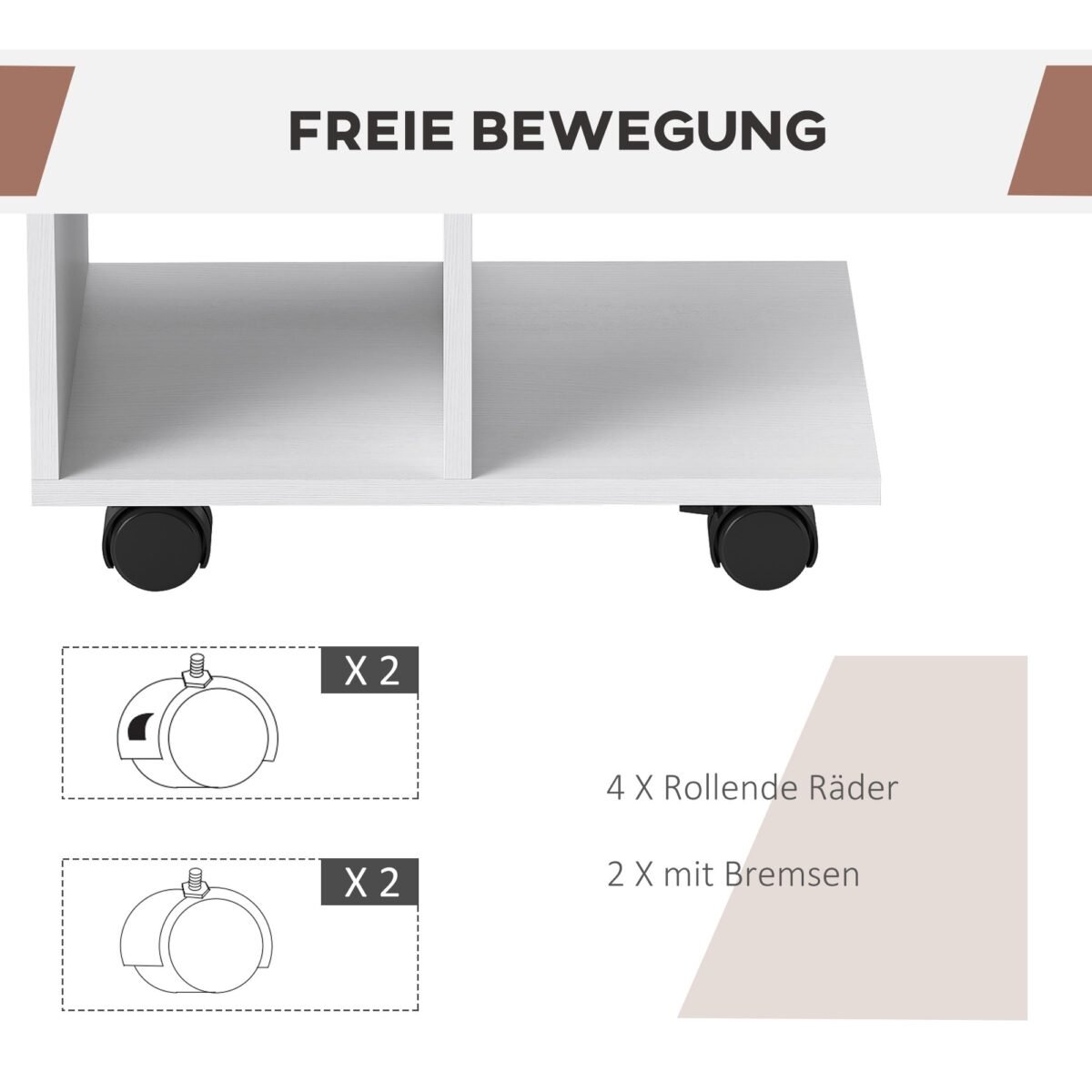 C formos pagalbinis staliukas su ratukais