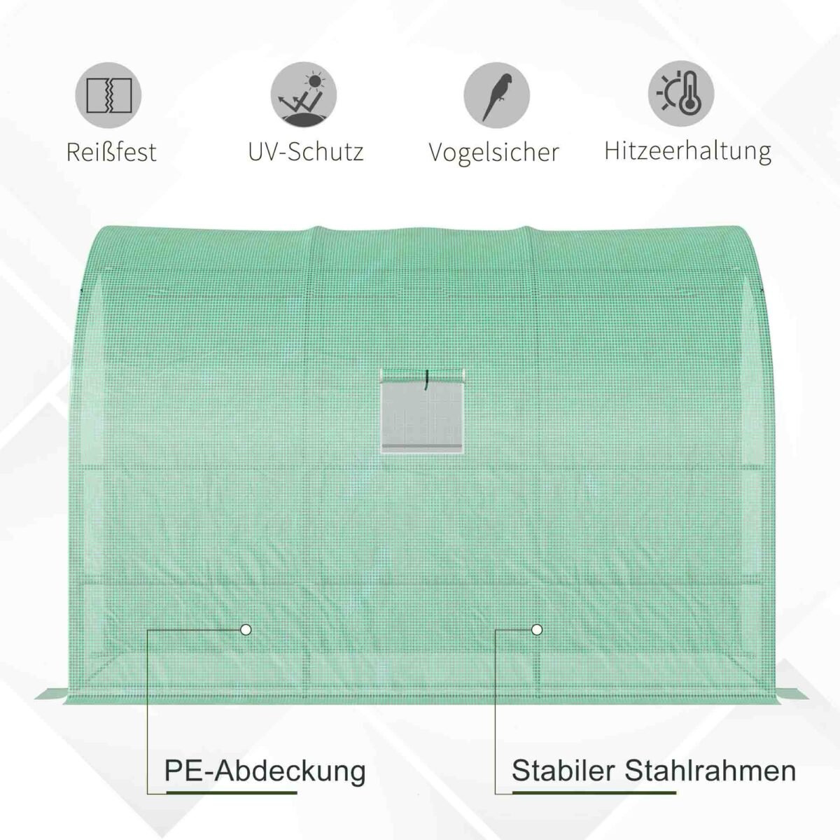 3 aukštų tinklinis šiltnamis su durimis