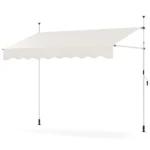 Reguliuojamo aukščio markizė be gręžimo 250 cm (Balta)