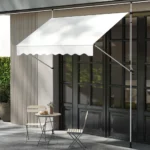 Reguliuojamo aukščio markizė be gręžimo 250 cm (Balta)