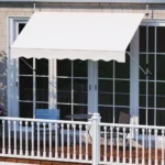 Reguliuojamo aukščio markizė be gręžimo 250 cm (Balta)