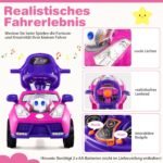 Vaikiškas automobilis su stumdoma rankena ir daiktadėže (Rožinė)