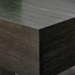 Modernus žurnalinis staliukas su stalčiumi ir atvira lentyna