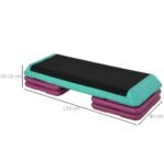 Neslystanti trijų aukščio lygių aerobikos platforma (10/15/20 cm)