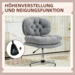 Biuro kėdė be porankių su reguliuojamu aukščiu ir patogia sėdyne