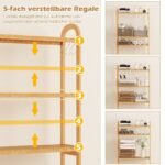 Trijų aukštų bambukinė lentyna virš unitazo (Natūrali)