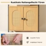 3 pakopų atviras bibliotekos modulis su spintele (Natūrali)