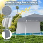 Slenkstinis sodo paviljonas 3x3 m atsparus vandeniui ir UV spinduliams (Pilka)