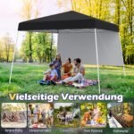 Sulankstomas paviljonas 3x3 m (Juoda)