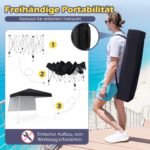 Sulankstomas paviljonas 3x3 m (Juoda)