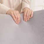 Retro dizaino supamasis krėslas su kordinio audinio apmušalais