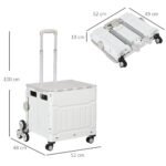 Sulankstomas transportavimo vežimėlis su laiptakopiais ratais