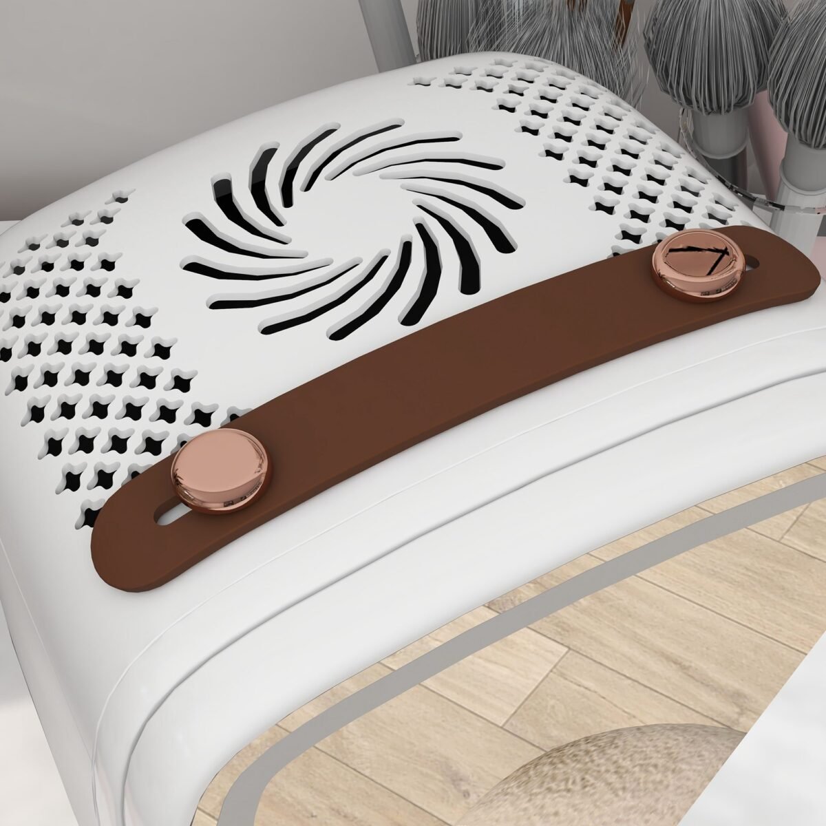 Nešiojamas mini šaldytuvas kosmetikai su apšviestu veidrodžiu