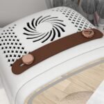 Nešiojamas mini šaldytuvas kosmetikai su apšviestu veidrodžiu