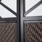 3 dalių lauko privatumo sienelė iš PE rotango