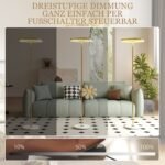 Pritemdomas pastatomas šviestuvas su kojiniu jungikliu