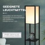 Pastatomas šviestuvas su trimis lentynomis