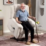 Elektrinis pakeliamasis fotelis su masažu ir šildymu