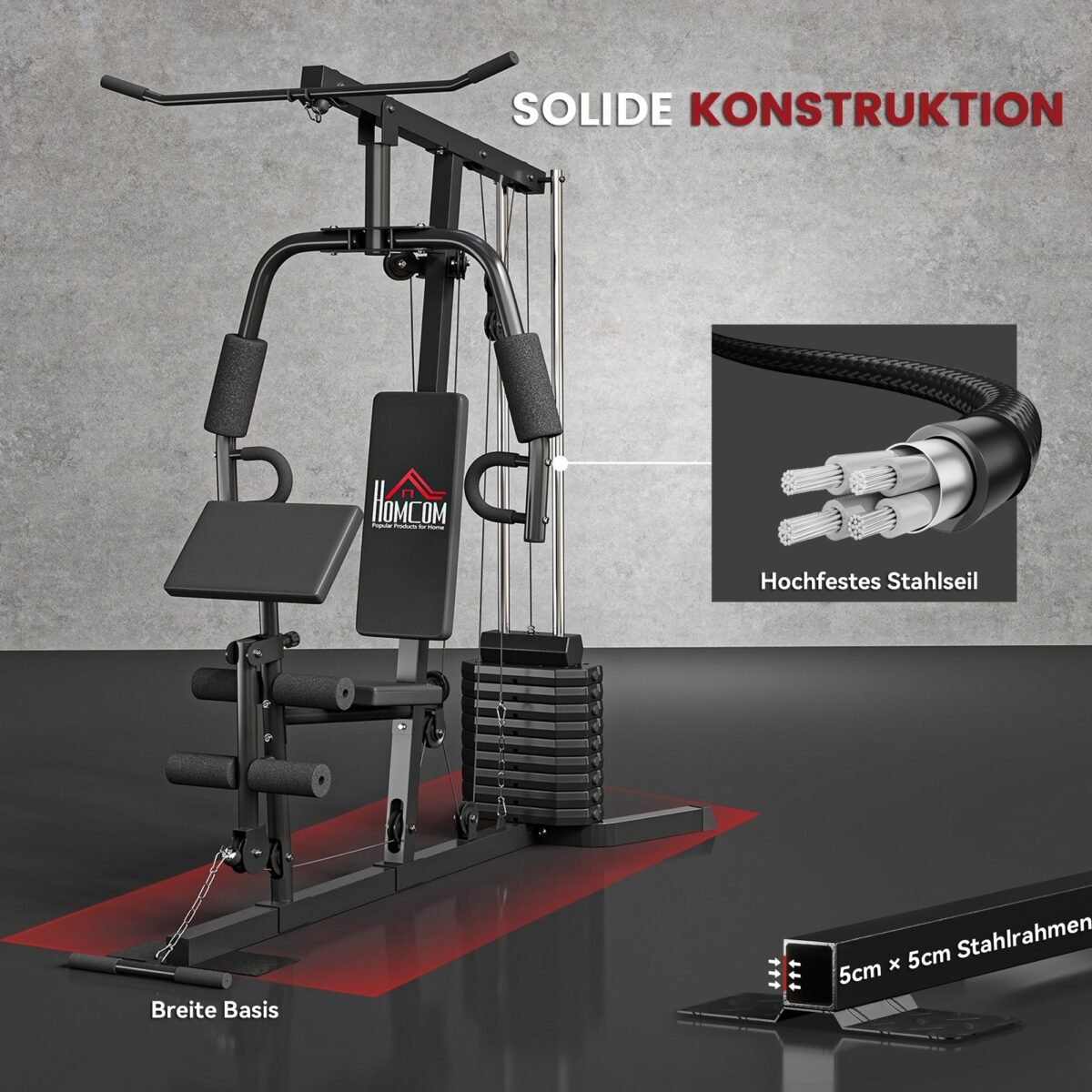 Daugiafunkcinė jėgos stotis su 45 kg svorio bloku