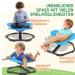 Drugelio formos sensorinė sukamoji kėdutė vaikams pusiausvyrai ir koordinacijai