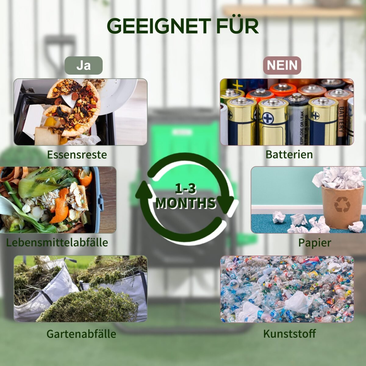 65 litrų pasukamas termokomposteris