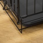 Sulankstomas šunų transportavimo narvas su išimama dugno palečiu