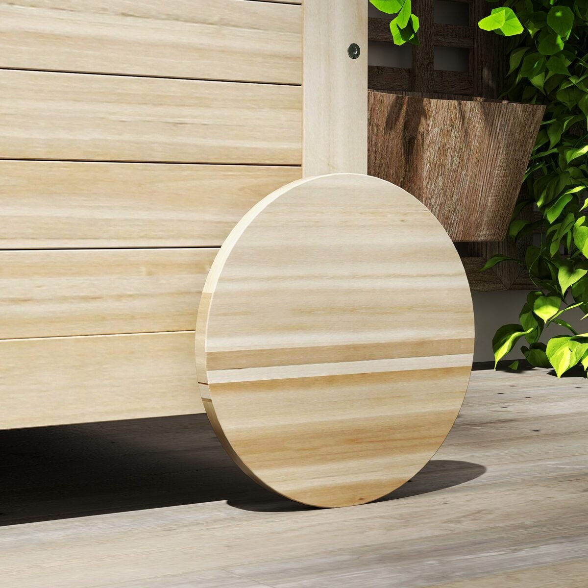 185 l lauko daiktadėžė su ratukais ir sėdėjimo funkcija