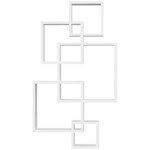 Sieninė plūduriuojanti lentyna su 5 skyriais