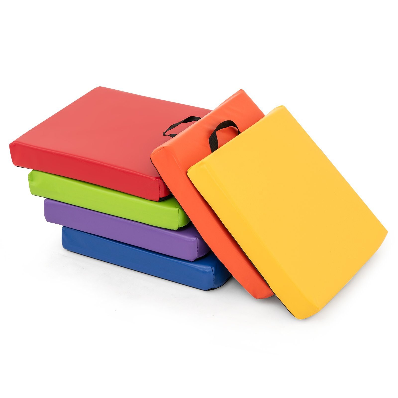 6ersetkinderquadratischesitzkissenmitgriffreiverschlussbodenkissenstuhlkissen40x40cm_1751954841030_image_2 Rinkinys iš 6 kvadratinių grindų pagalvėlių su rankena ir užtrauktuku (Spalvinga)