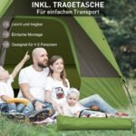 Prie automobilio jungiama kempingo palapinė 4-5 asmenims, tinkama visureigiams ir mikroautobusams (300x300x230 cm)