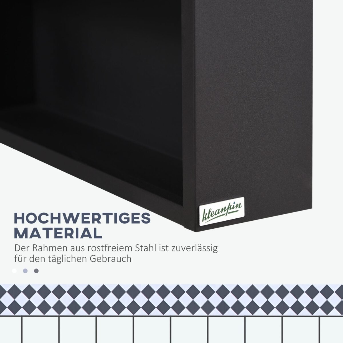 Veidrodinė spintelė su plieniniu korpusu, lentynomis ir atvira niša