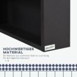 Veidrodinė spintelė su plieniniu korpusu, lentynomis ir atvira niša