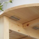 Pušies medienos sulankstomas ir išplečiamas valgomojo stalas iki 6 asmenų