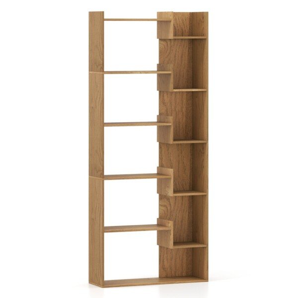 6 pakopų medinės lentynos daiktams (Natūrali)