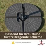 4 dalių užpildomas skėčio svorio pagrindas