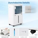 Elektrinis oro sausintuvas su 25 5 l talpa ir 25 m² dengiamuoju plotu (Balta)