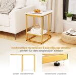 C formos staliukas su stalviršiu ir apatine lentyna (Balta)