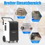 Pramoninis oro sausintuvas su 73 L/parą našumu ir 24 valandų laikmačiu (Balta)