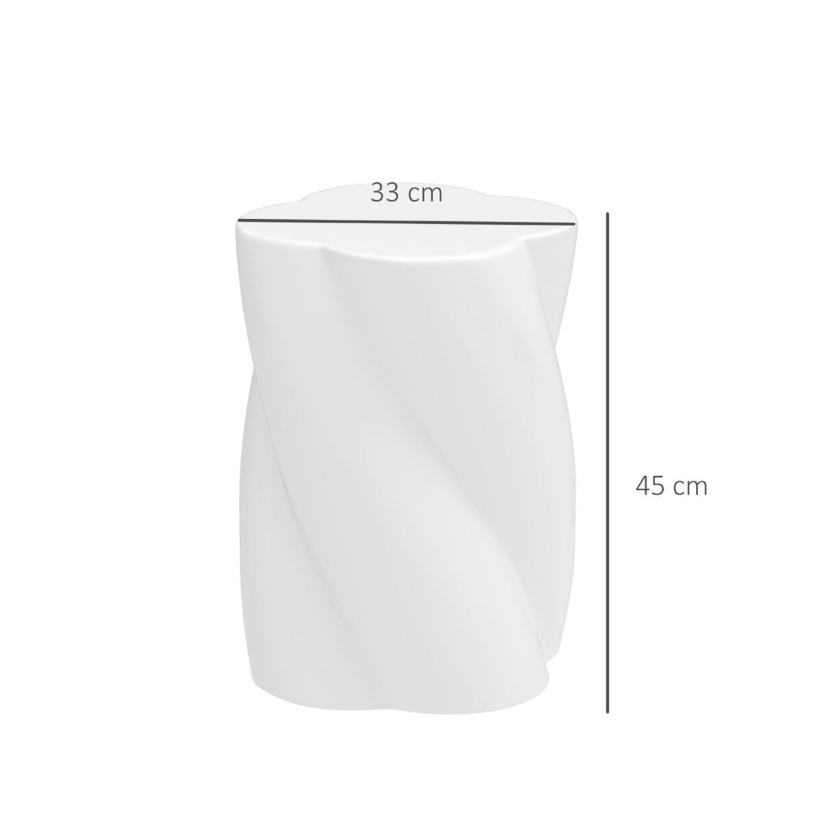 Daugiafunkcinė keraminė spiralinės formos kėdutė