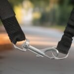 Dviračio pavadėlis šunims su atstumo laikikliu ir elastine virve