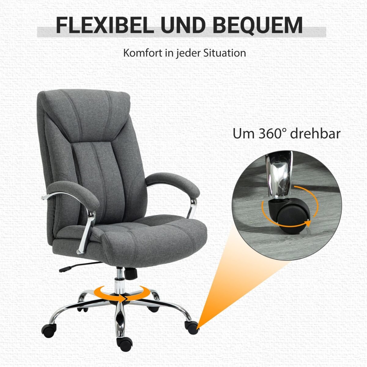 Ergonominė biuro kėdė su sūpavimo funkcija