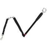 Dviračio pavadėlis šunims su atstumo laikikliu ir elastine virve