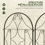 Atsparios rūdims metalinės atraminės grotelės vijokliniams augalams 2 dalių rinkinys