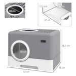 Kačių tualetas su ištraukiamu padėklu ir dvejomis angomis